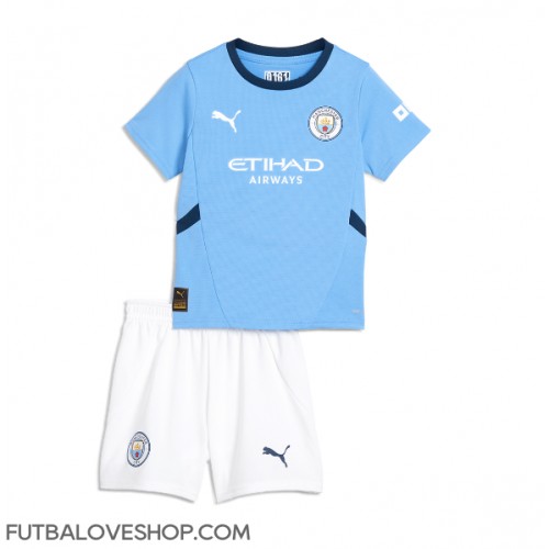 Dres Manchester City Domáci pre deti 2024-25 Krátky Rukáv (+ trenírky)